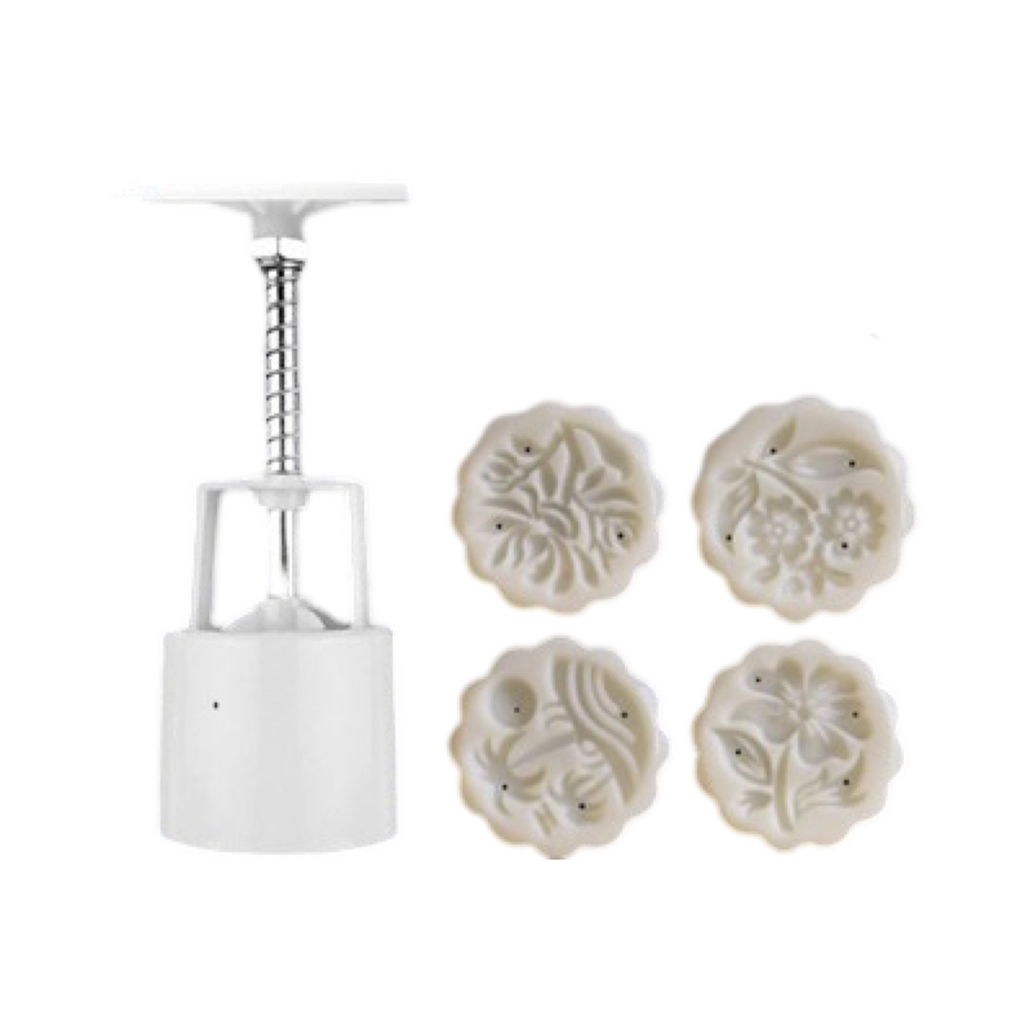 Three-dimensional summer beach mooncake mold 50g