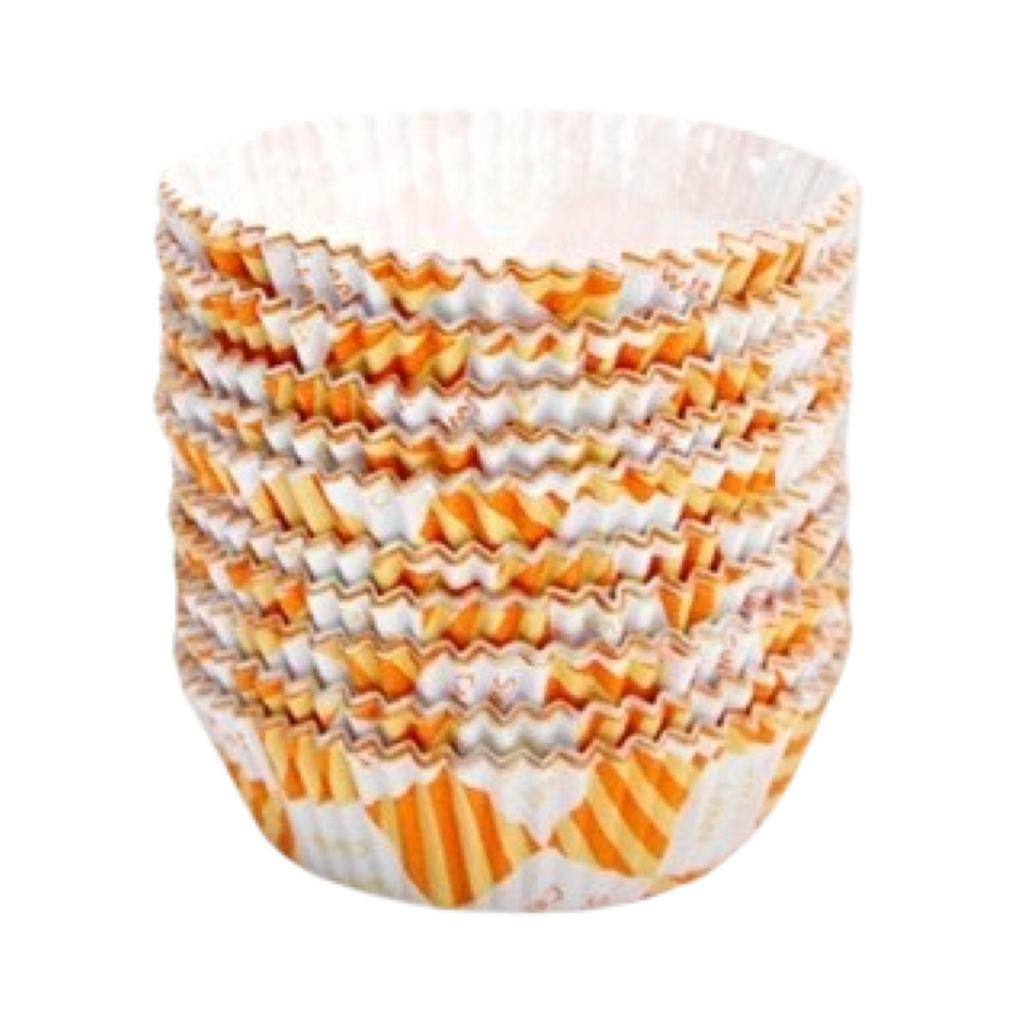 Korean bread coated paper tray - orange and white