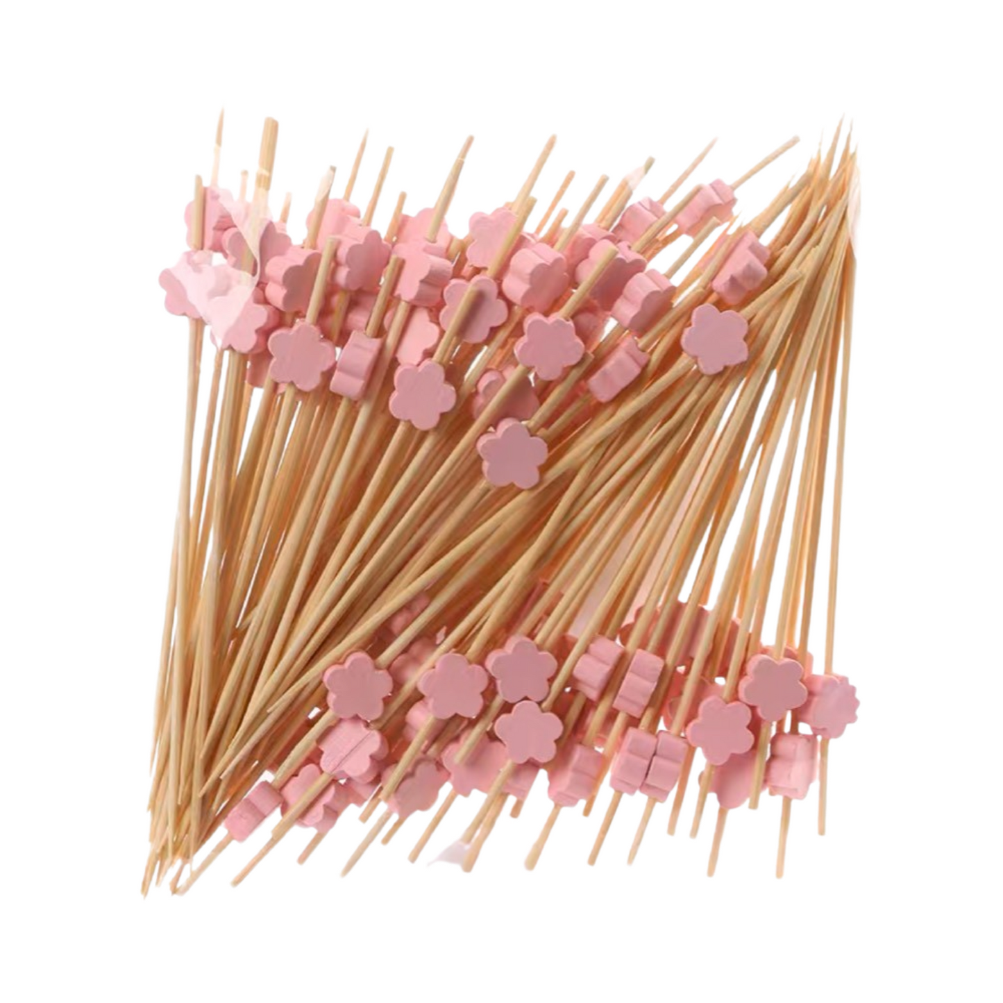 Pink plum blossom fruit pick- 12cm