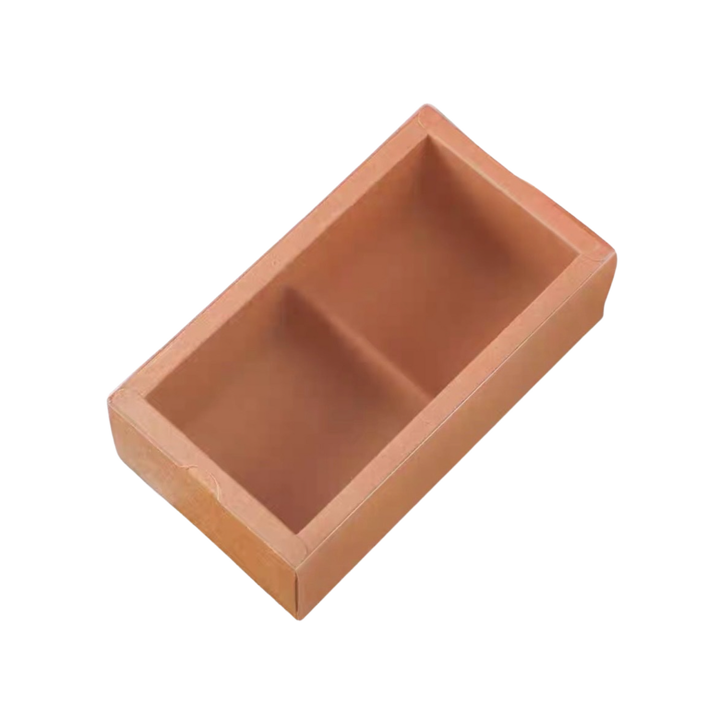 Matte kraft paper color two-compartment packaging box (50~80g)