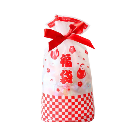 Plaid lucky bag drawstring packaging bag