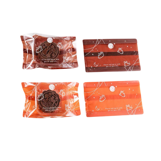 風琴平口月餅包裝袋--50~80g(8*13.5*2.8cm/20個)