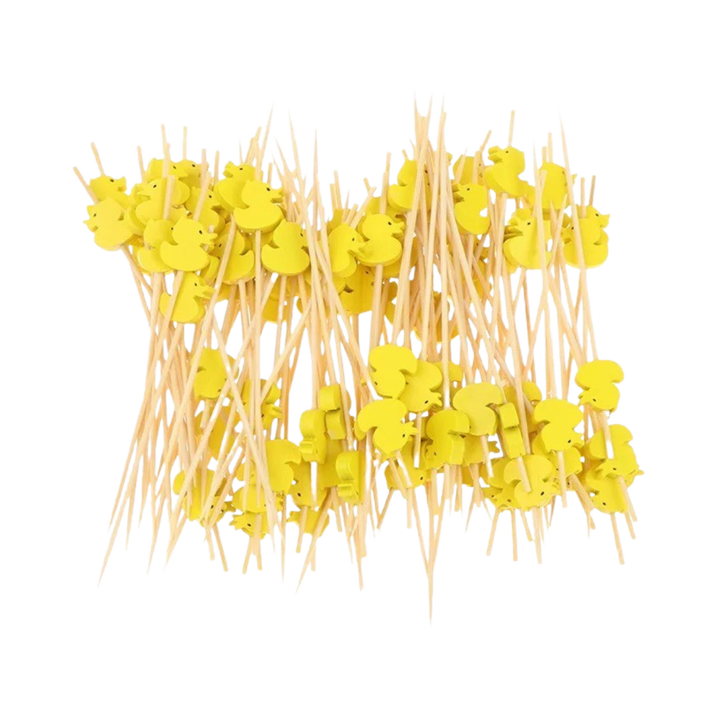 Yellow Duck Fruit Pick - 12cm