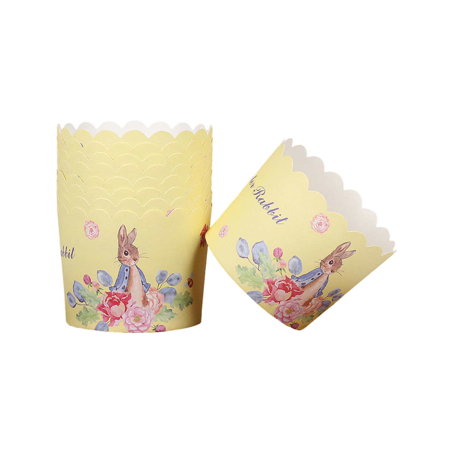 Muffin coated cup - yellow bottom bunny