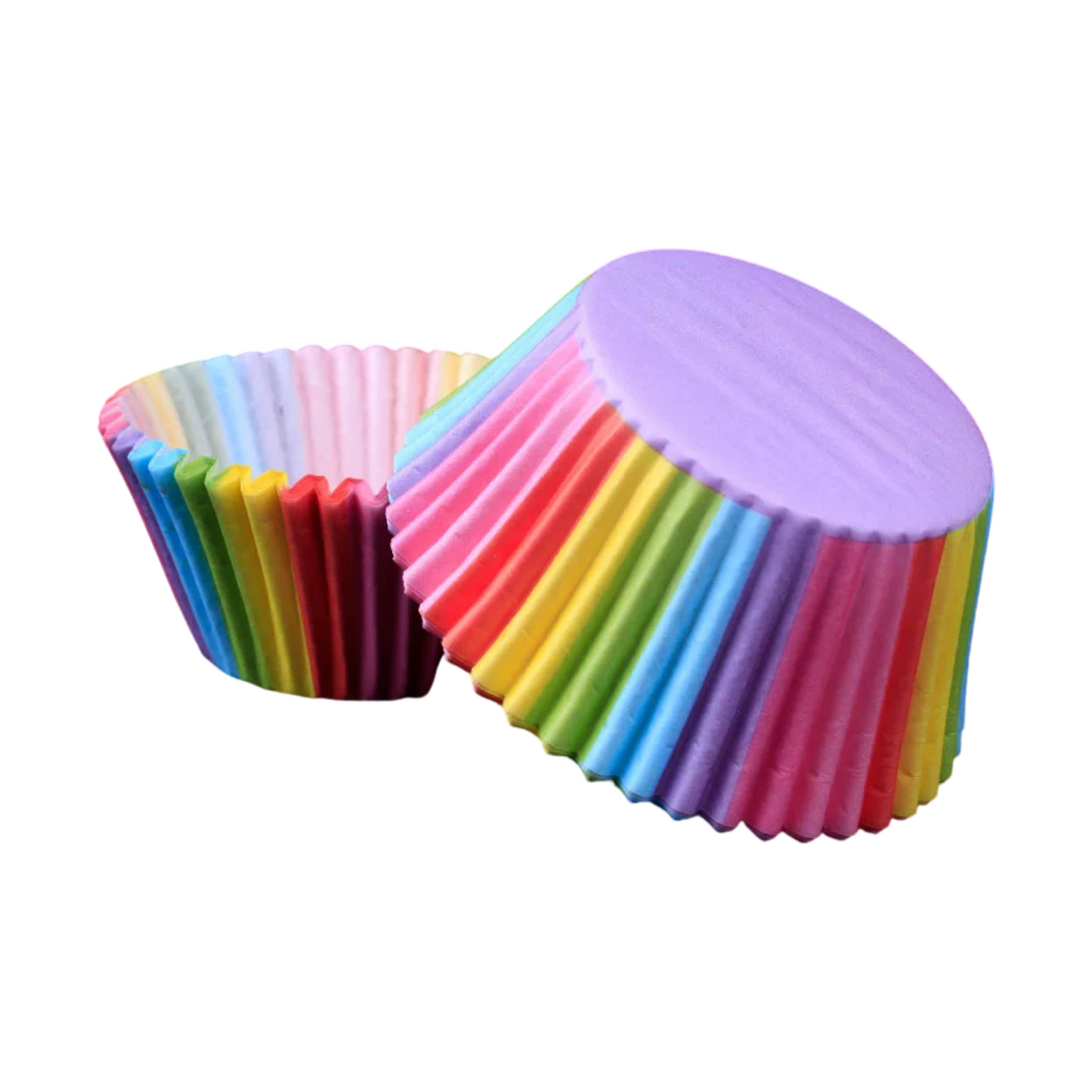 Cake paper tray - rainbow rim