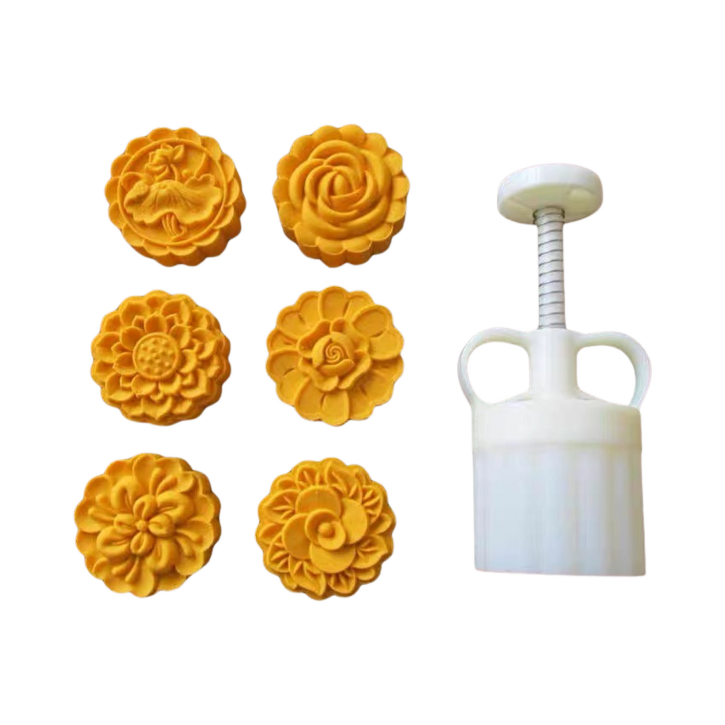 Lotus mooncake mold 75g - 6 pieces of flowers