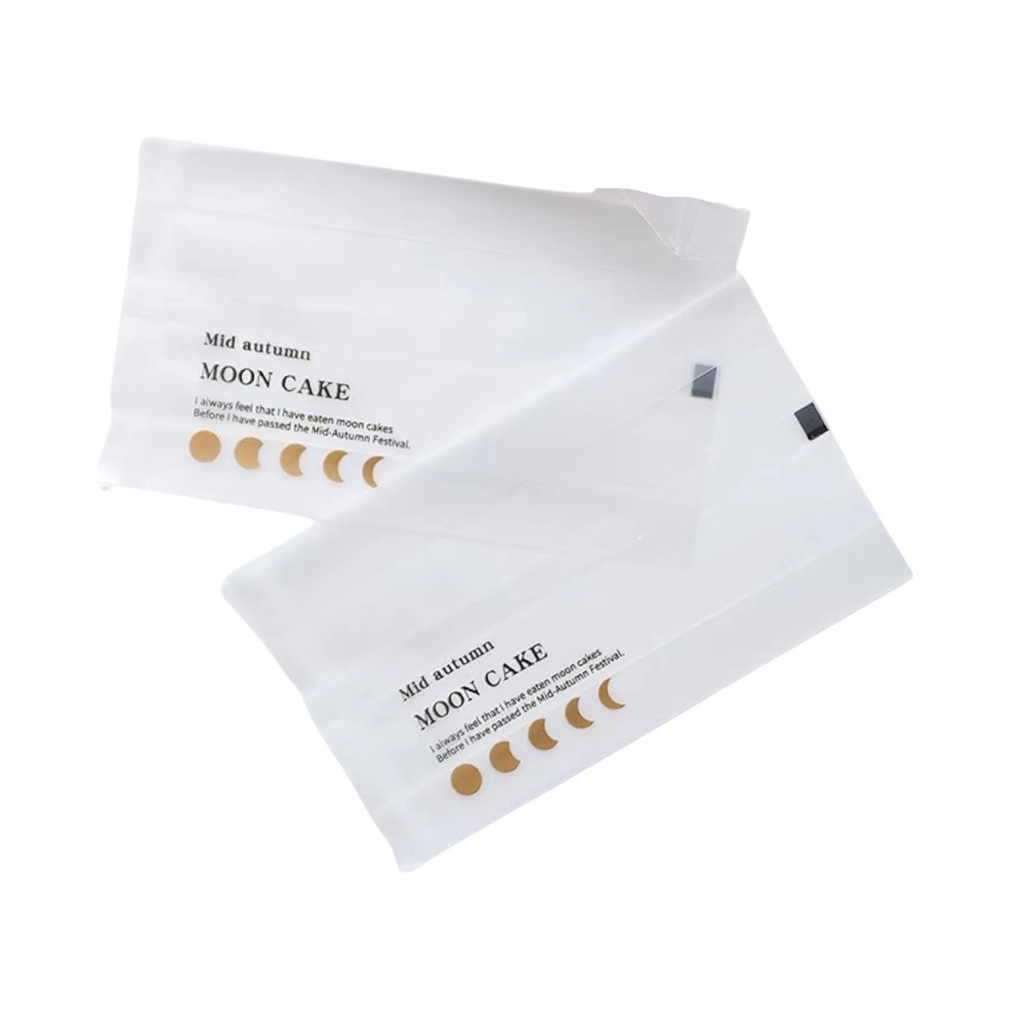 Self-sealing flat mouth mooncake packaging bag--50g (6.5*12cm/20 pieces)