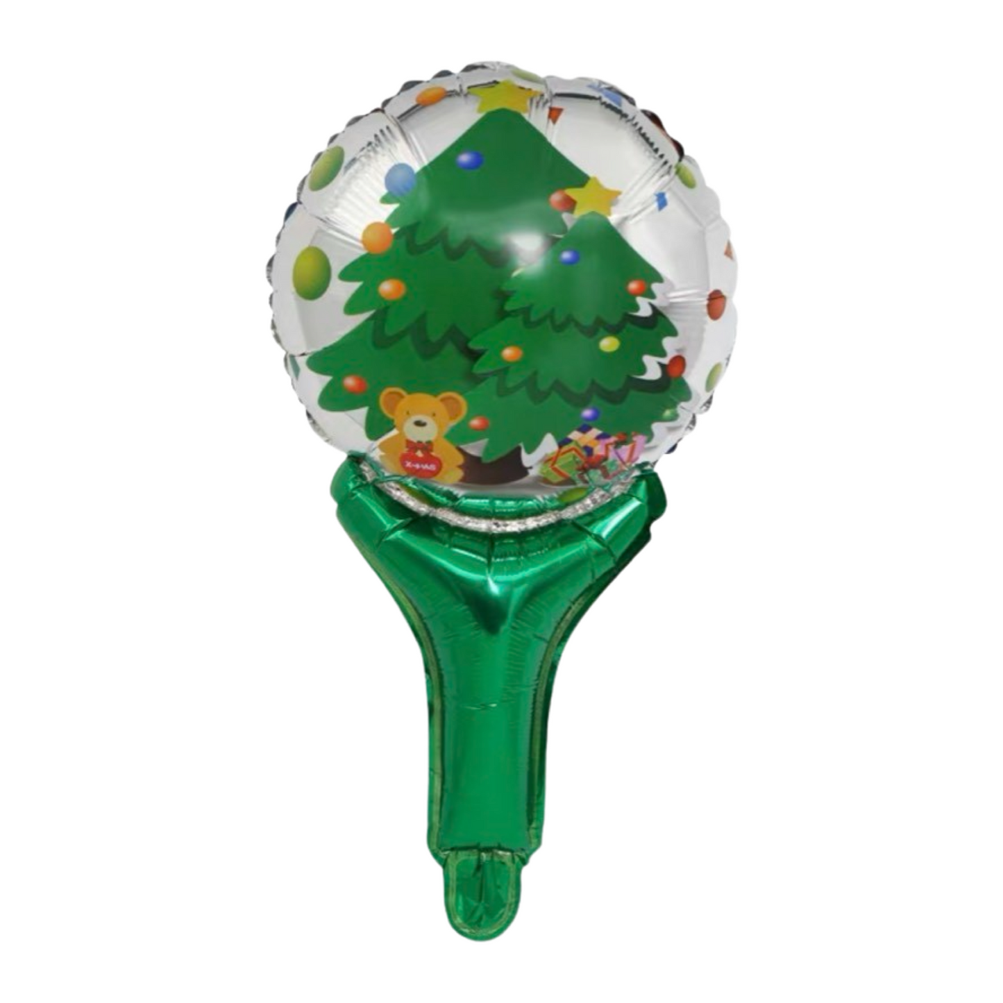 18-inch Christmas tree with hand-held balloons
