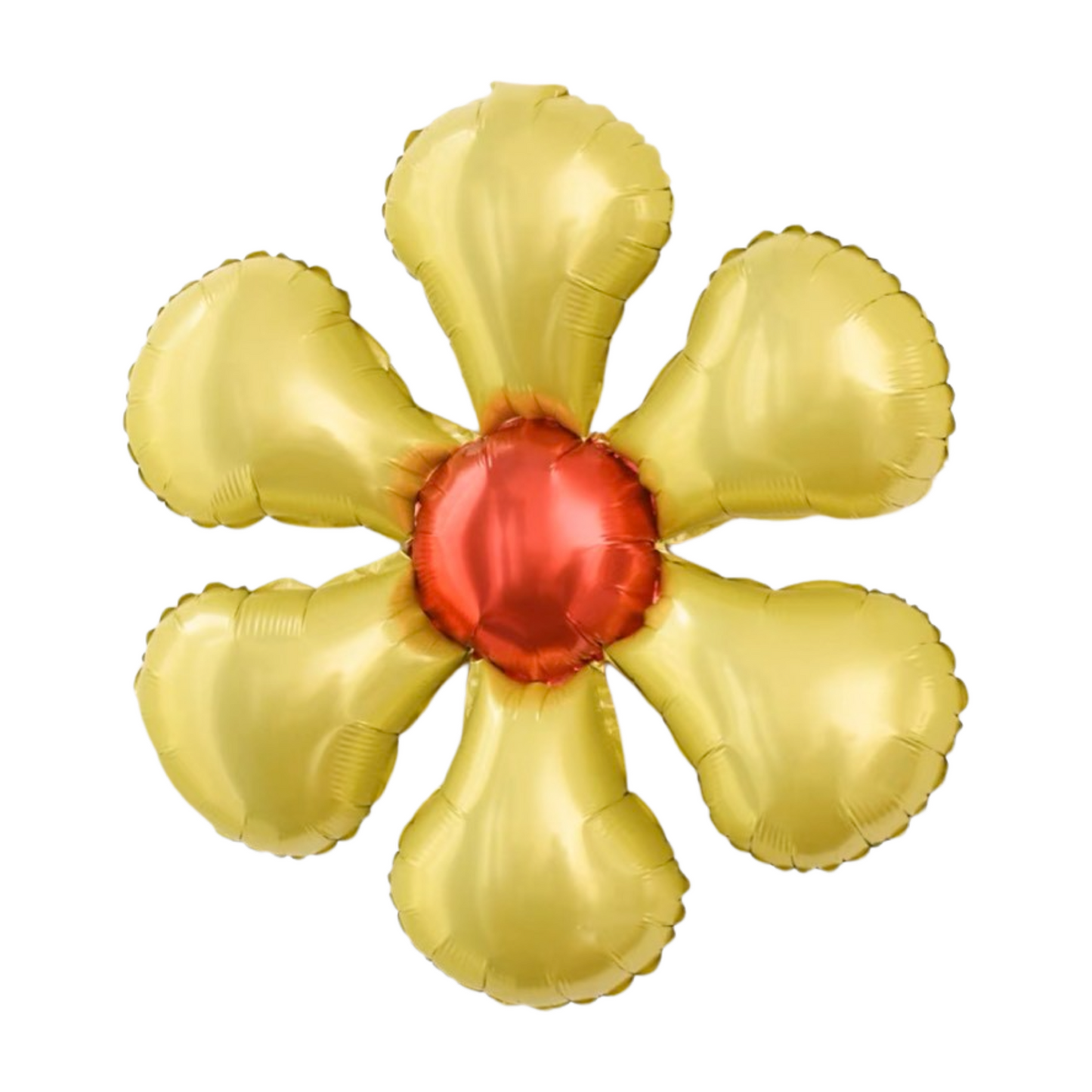 23-inch yellow six-petal flower balloon