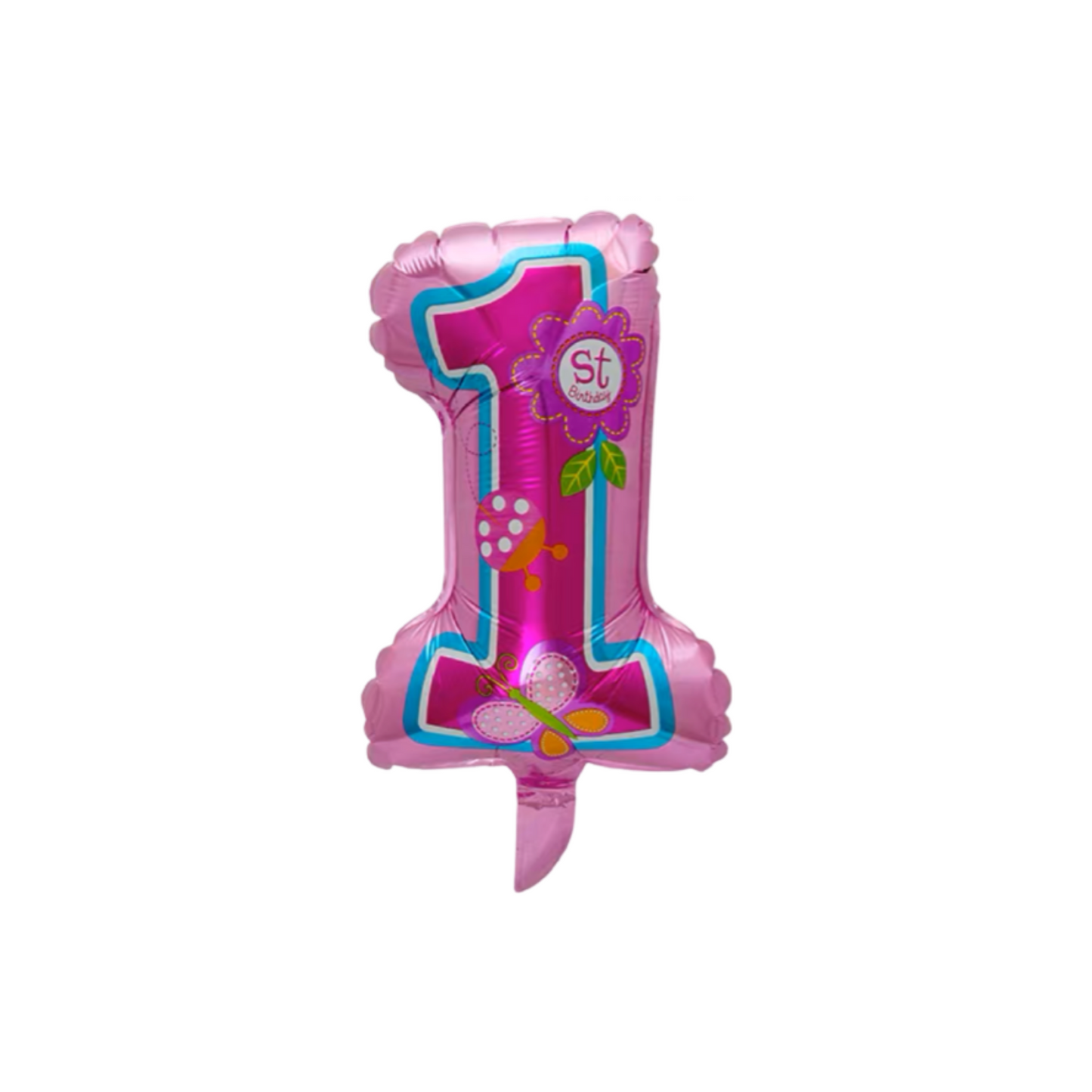 14 inch mini pink 1 year old balloon