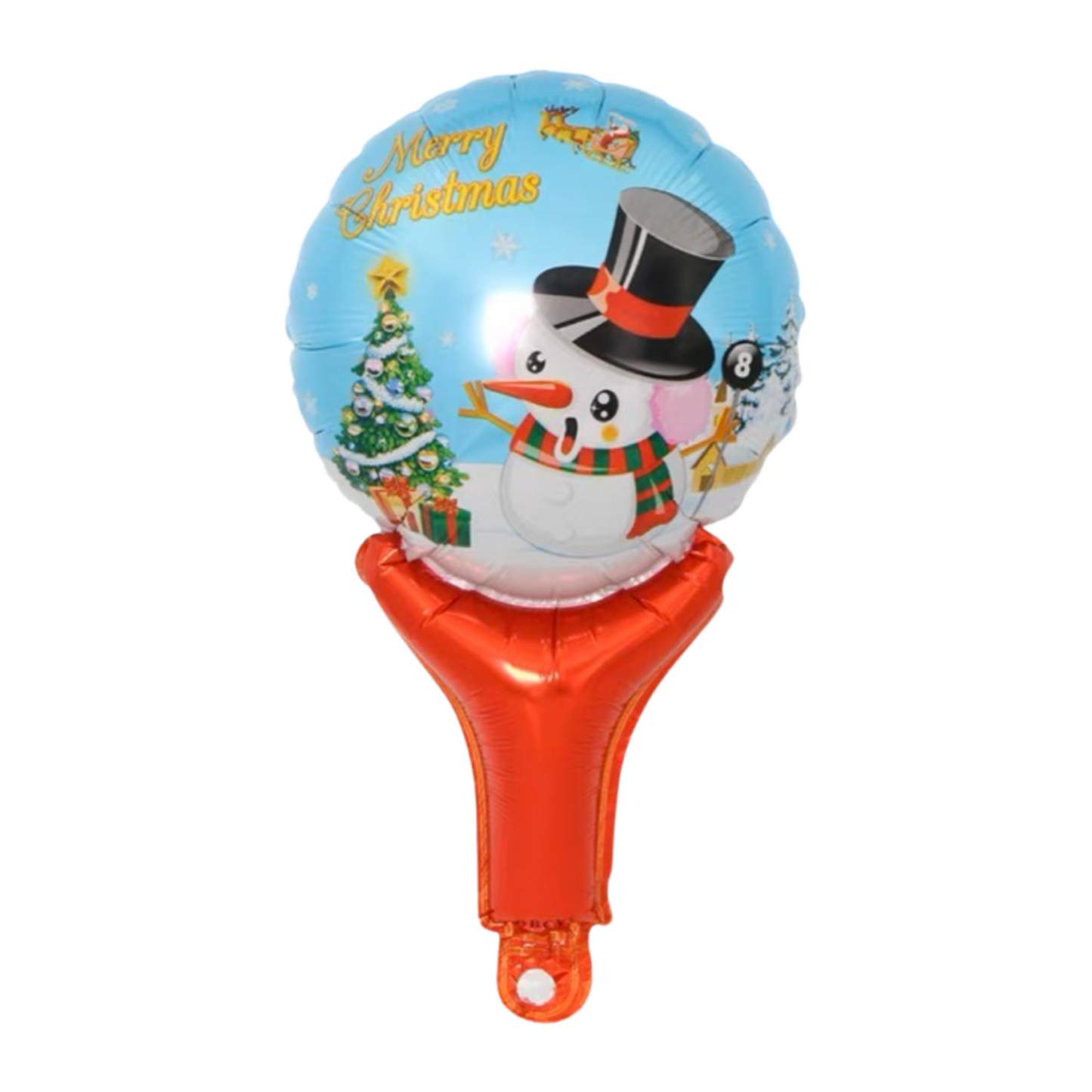 18-inch snowman holding balloons