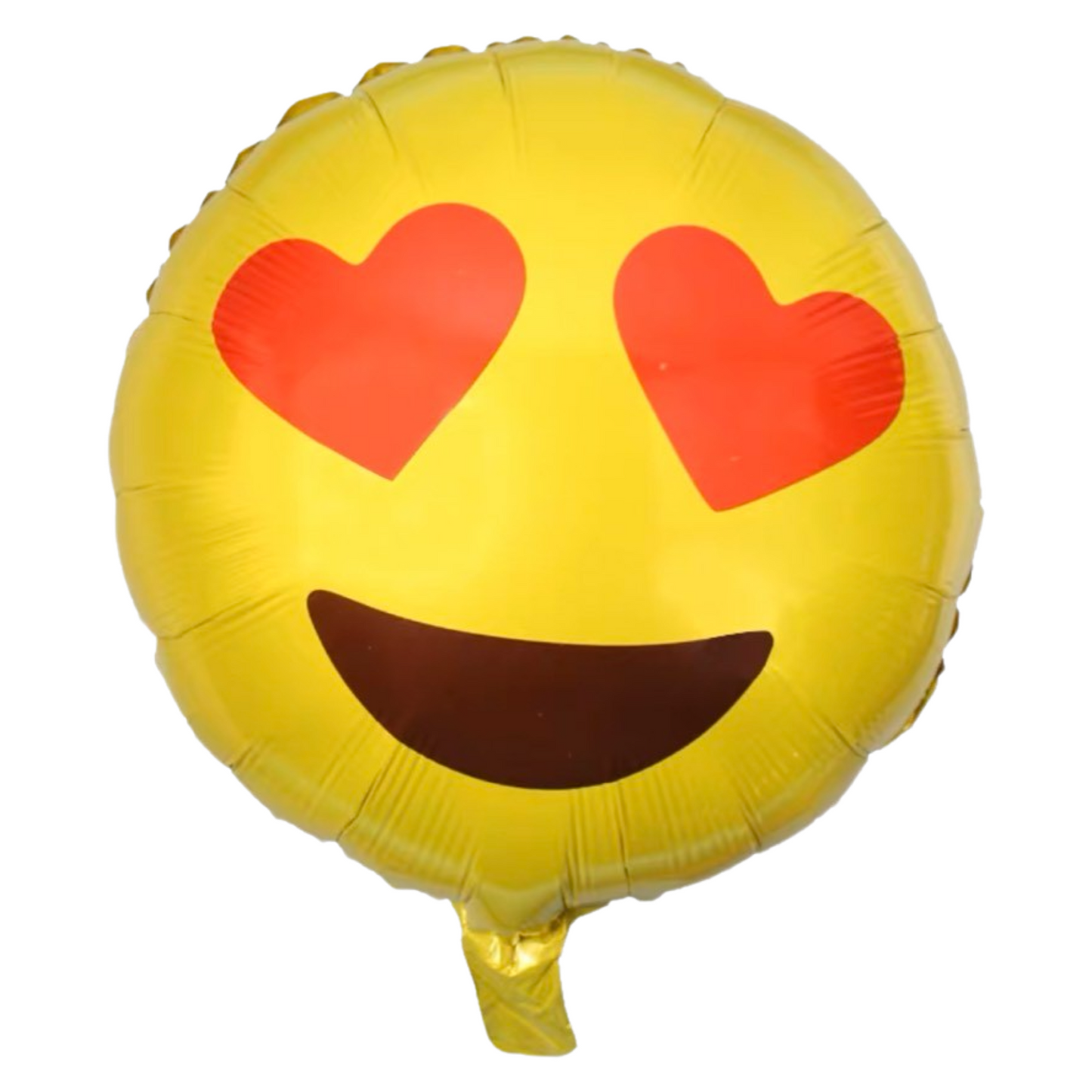 18-inch heart-eyes smiley emoticon balloon