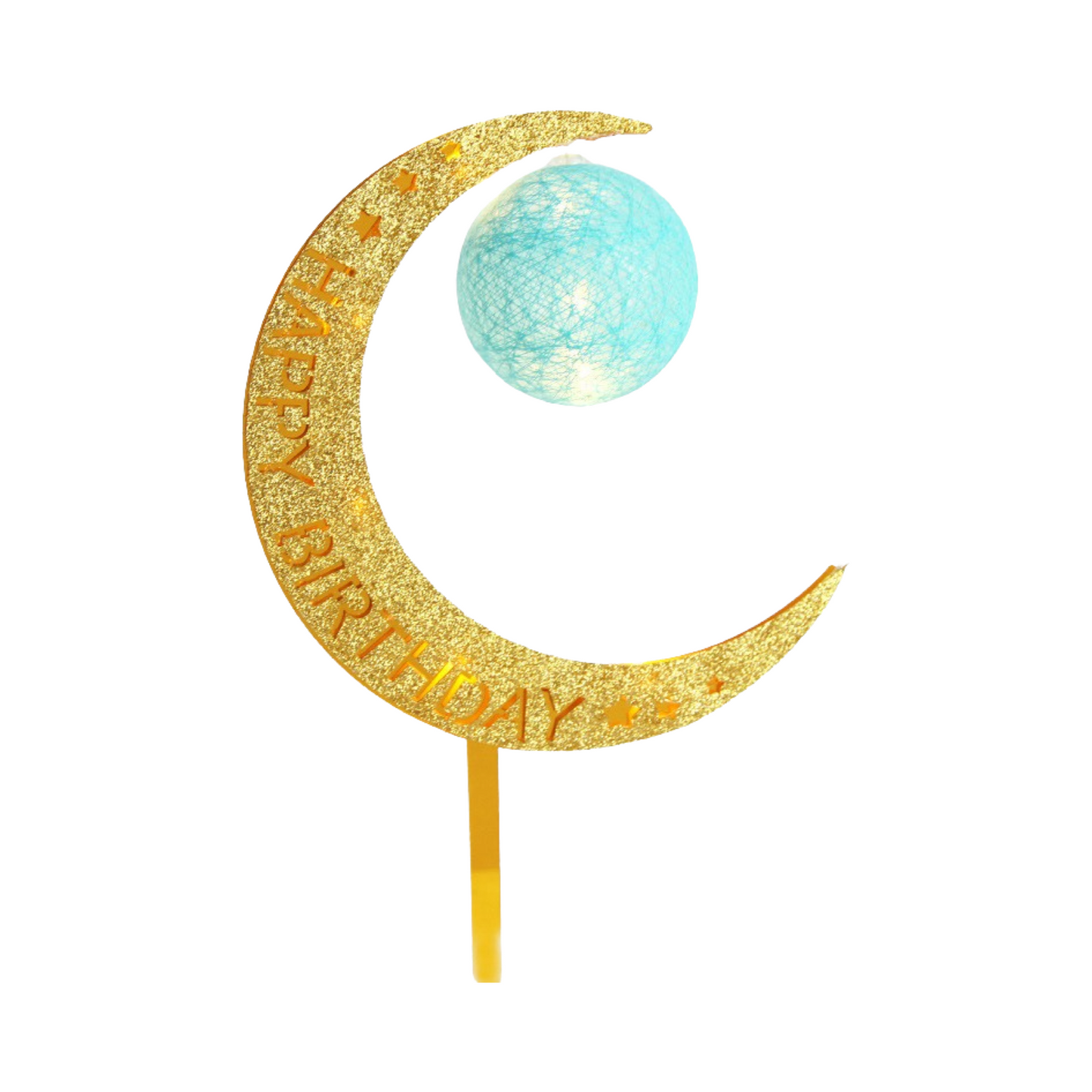 Cake Decoration Sign-Blue Starry Sky Light