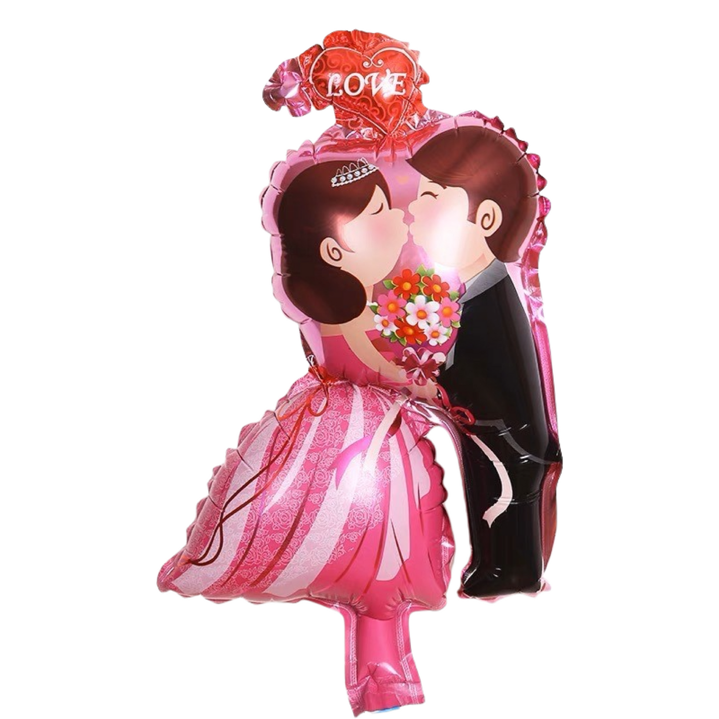 14-inch kissing couple balloon