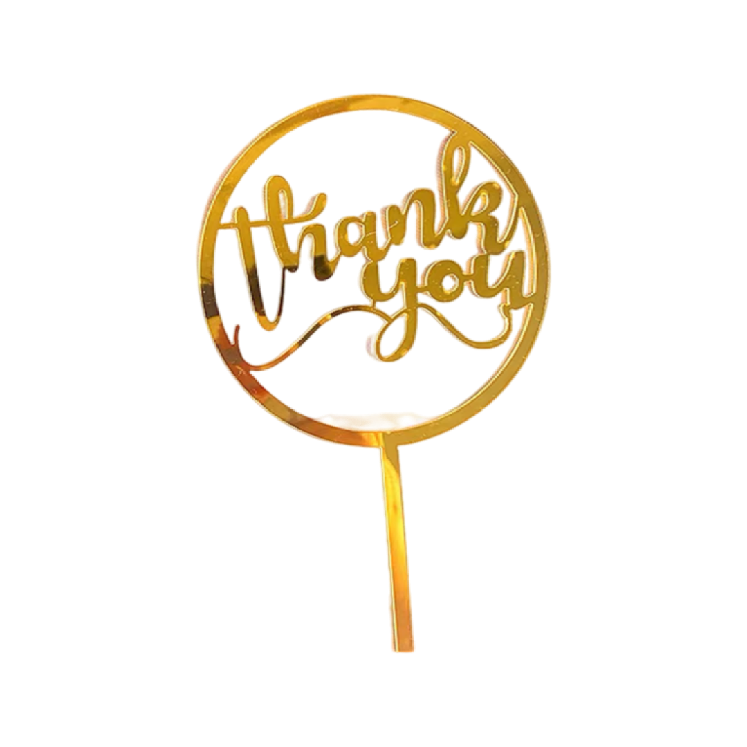 Dumb glue cake decoration tag- THANK YOU