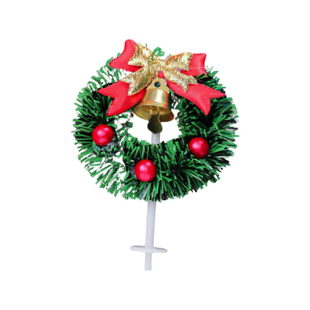 Christmas decoration plug-in ~ double bow garland