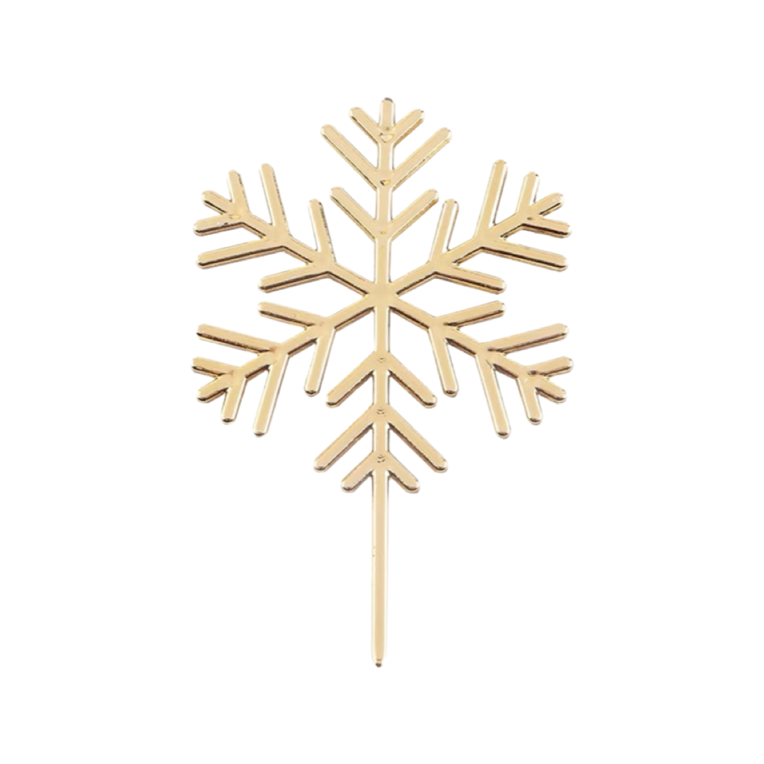 Christmas decoration plug-in ~ golden snowflakes