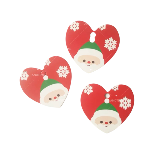 聖誕裝飾吊牌~愛心雪花老人