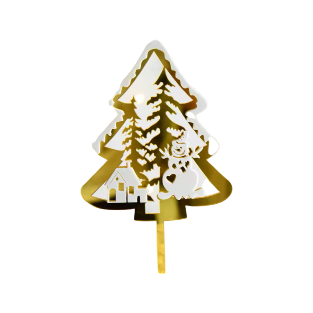 Dumb glue Christmas cake decoration plate