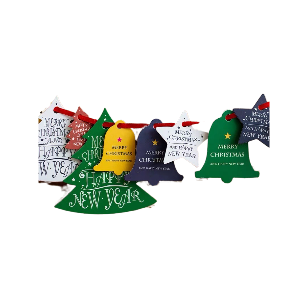 Christmas decoration hang tag