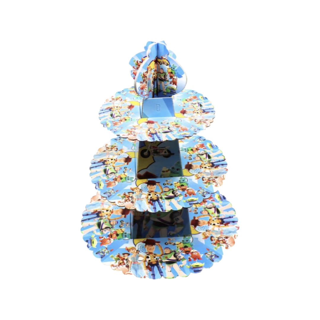 3 Tier Cardboard Cup Cake Stand 3 Tier Cardboard Cup Cake Stand