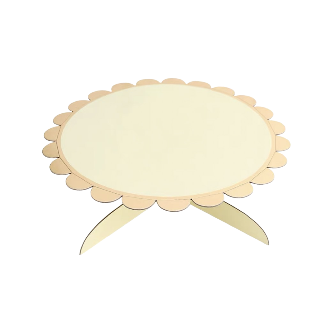Single layer paper cake stand