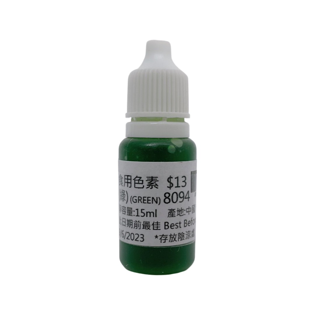 Green food color paste