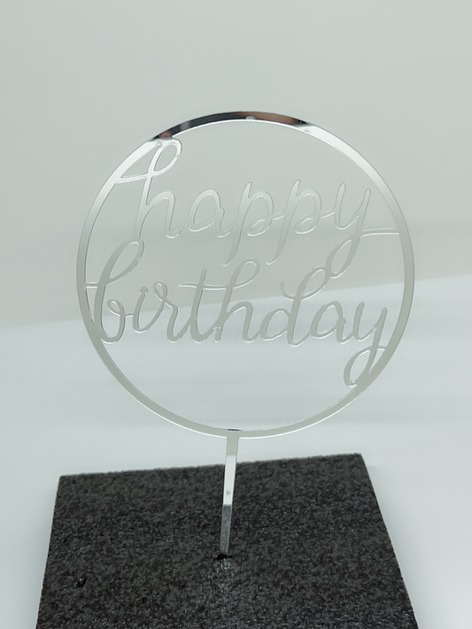 蛋糕裝飾牌 - HAPPY BIRTHDAY