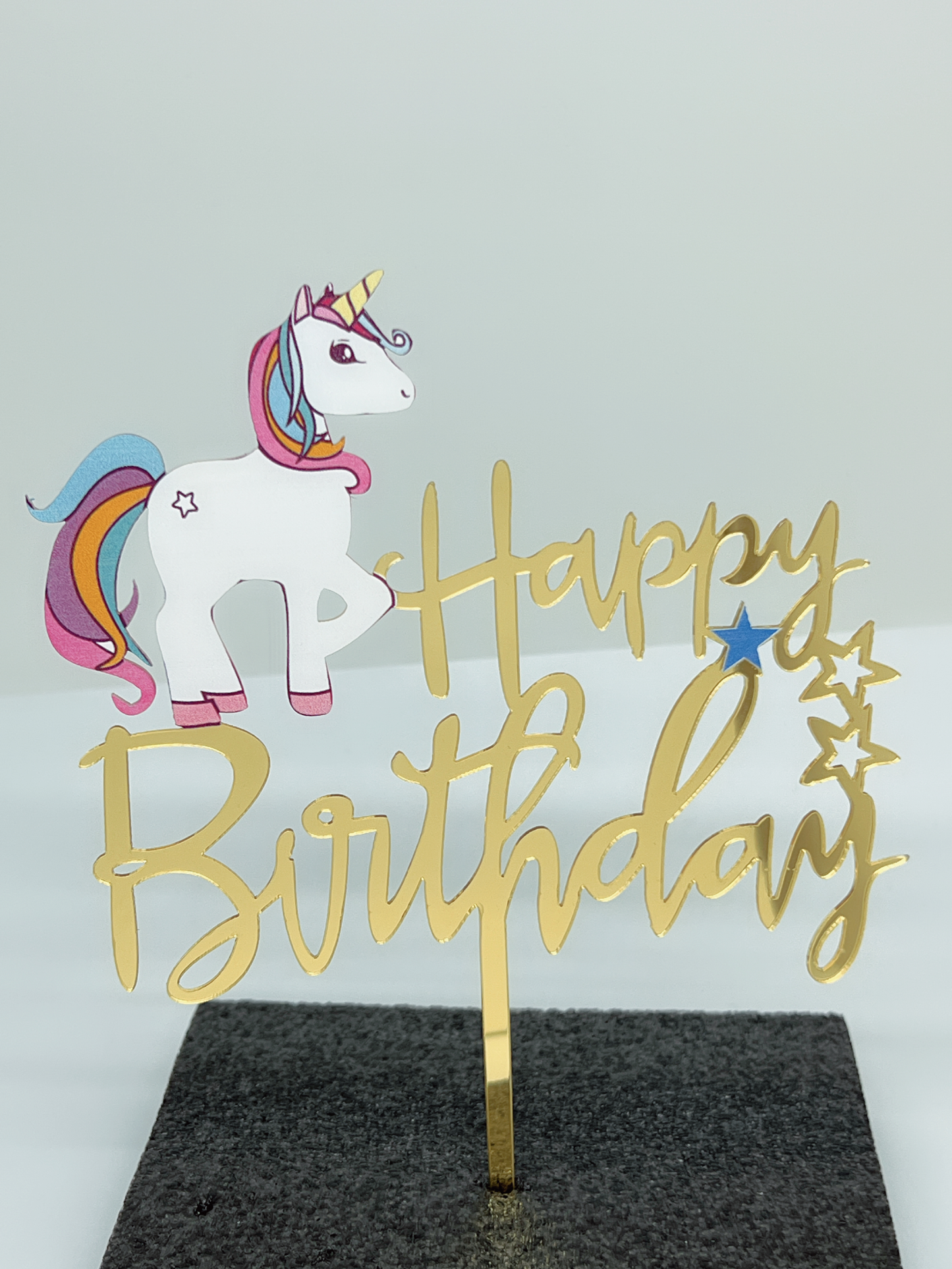 蛋糕裝飾牌 - HAPPY BIRTHDAY