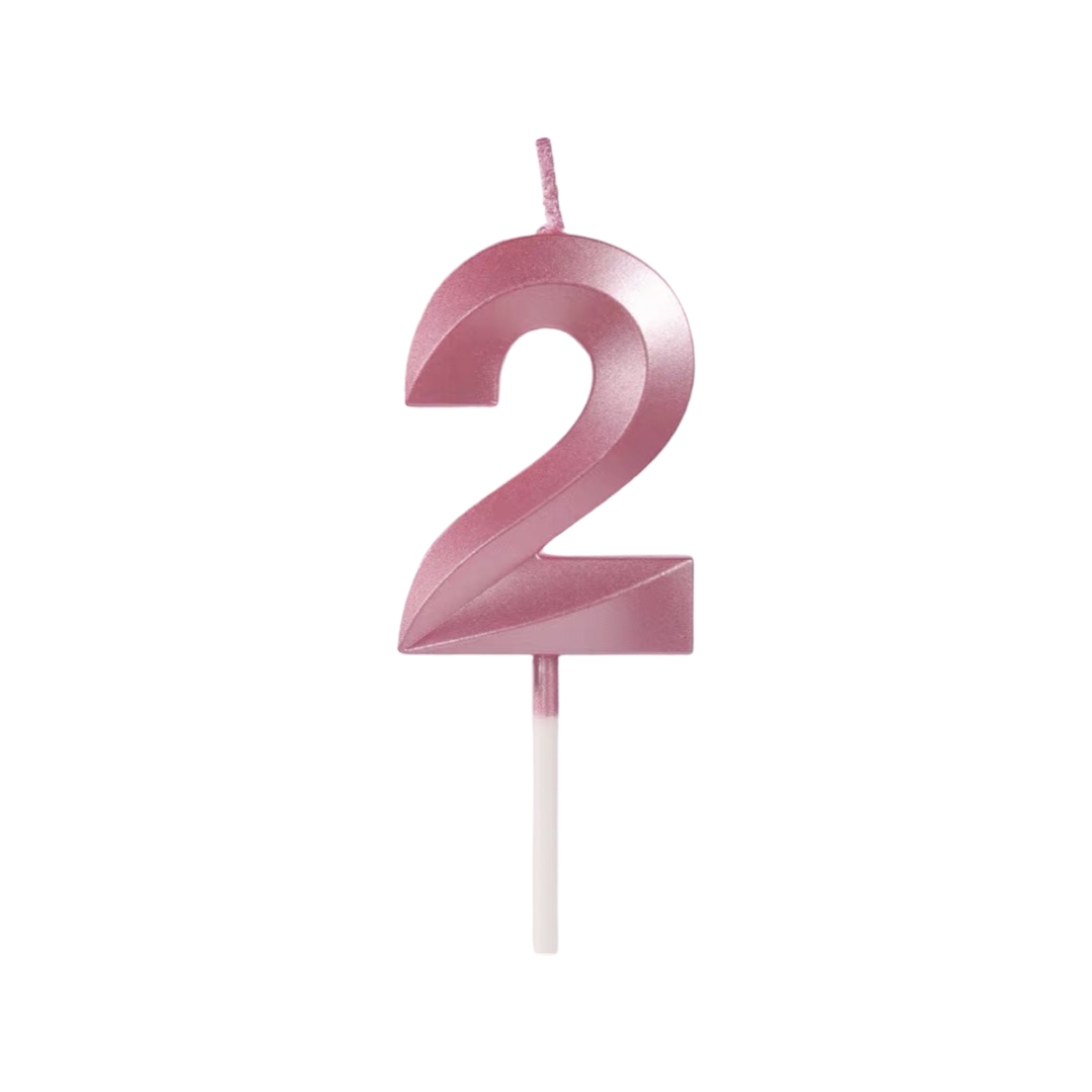 Pink Number Candle(2)