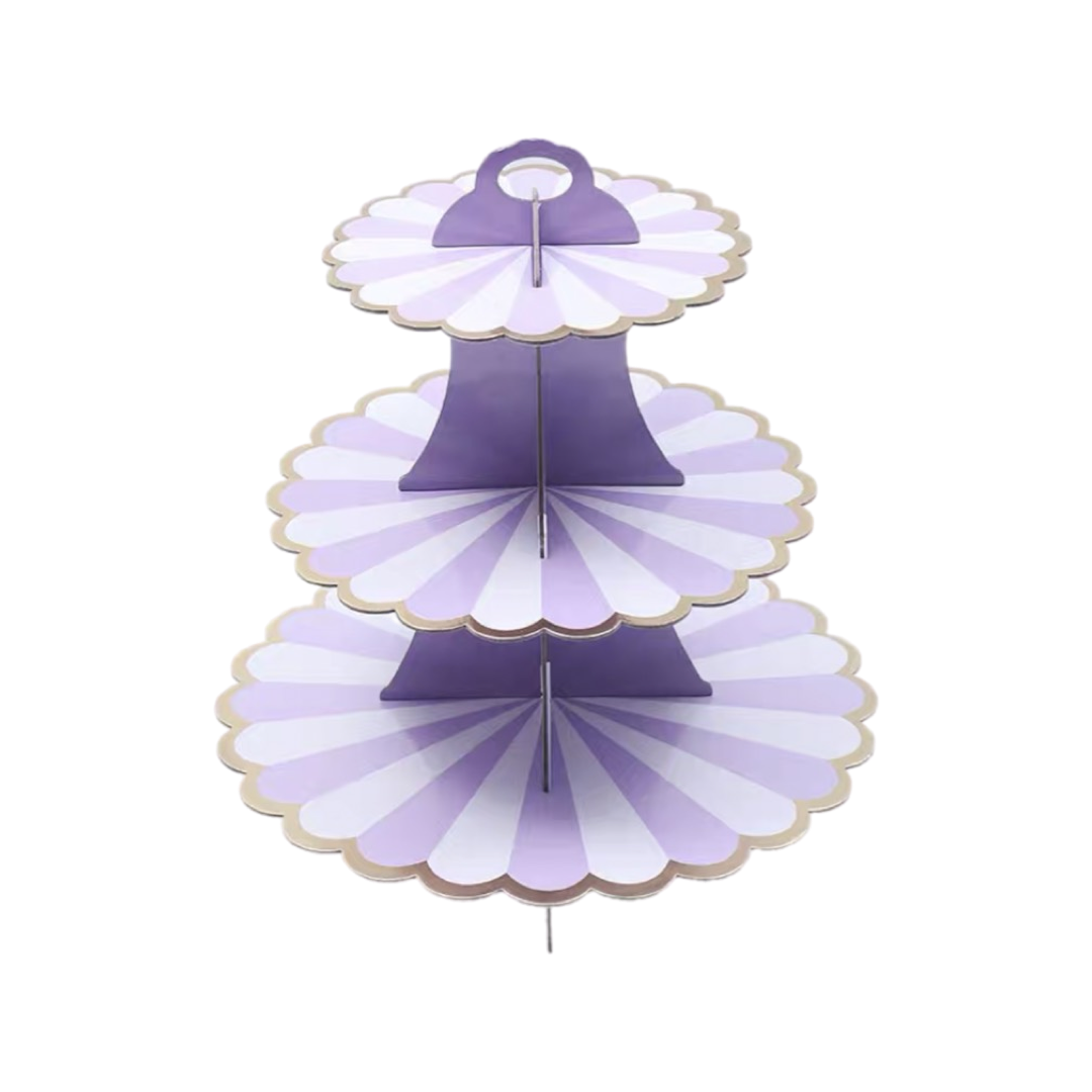 3 Tier Cardboard Cup Cake Stand 三層咭紙蛋糕架