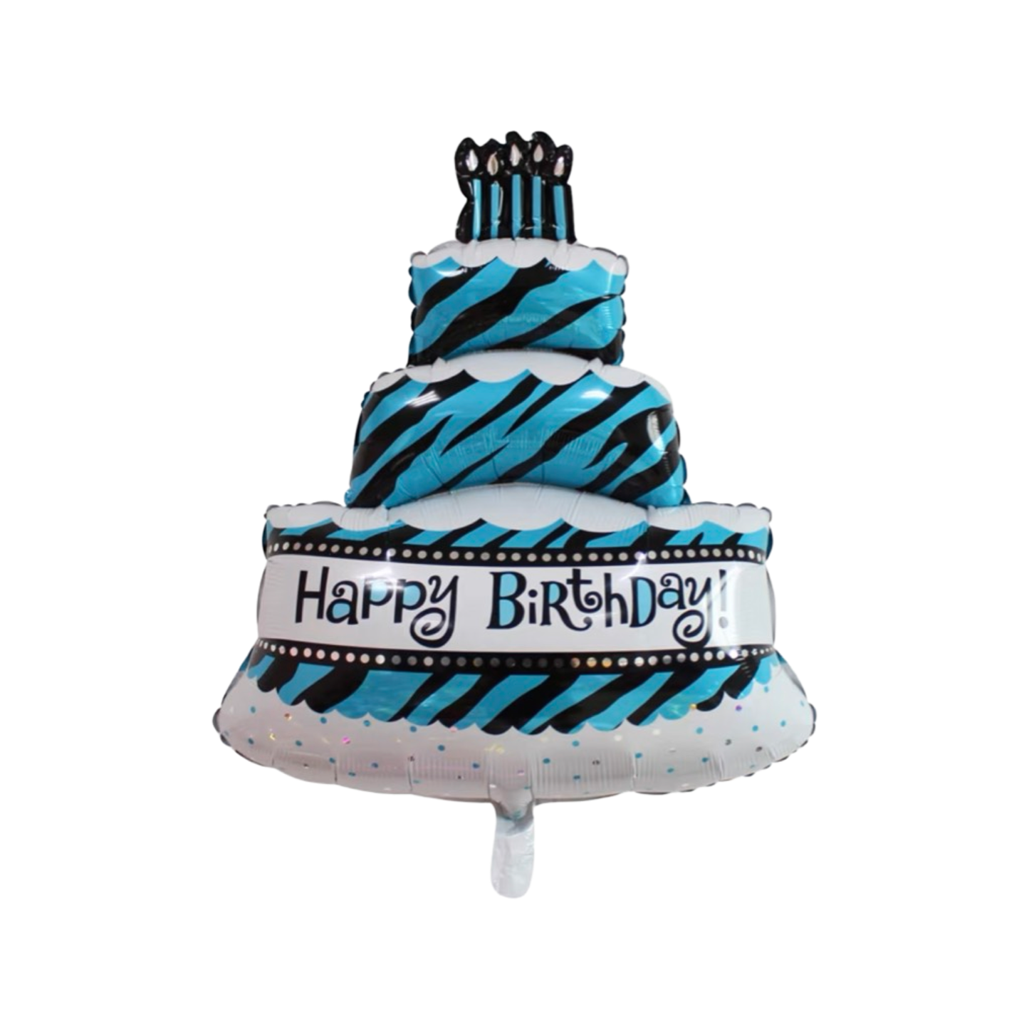 14-inch blue mini three-layer cake balloon