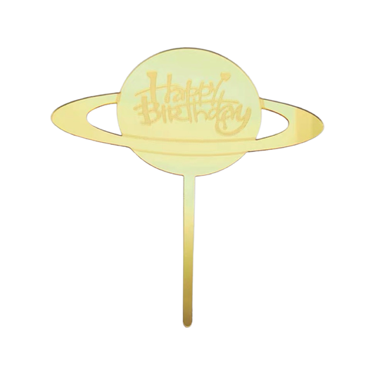 啞力膠蛋糕裝飾牌 - HAPPY BIRTHDAY