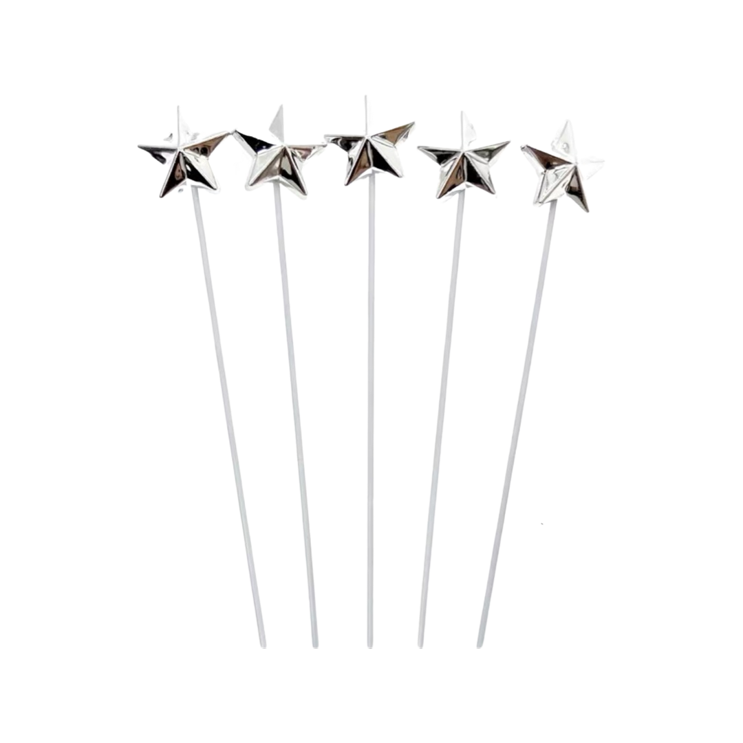 Cake decoration ~ mini silver stars
