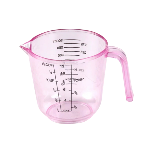 Plastic Measuring Cup 塑膠量杯300ml(帶刻度,粉紅)