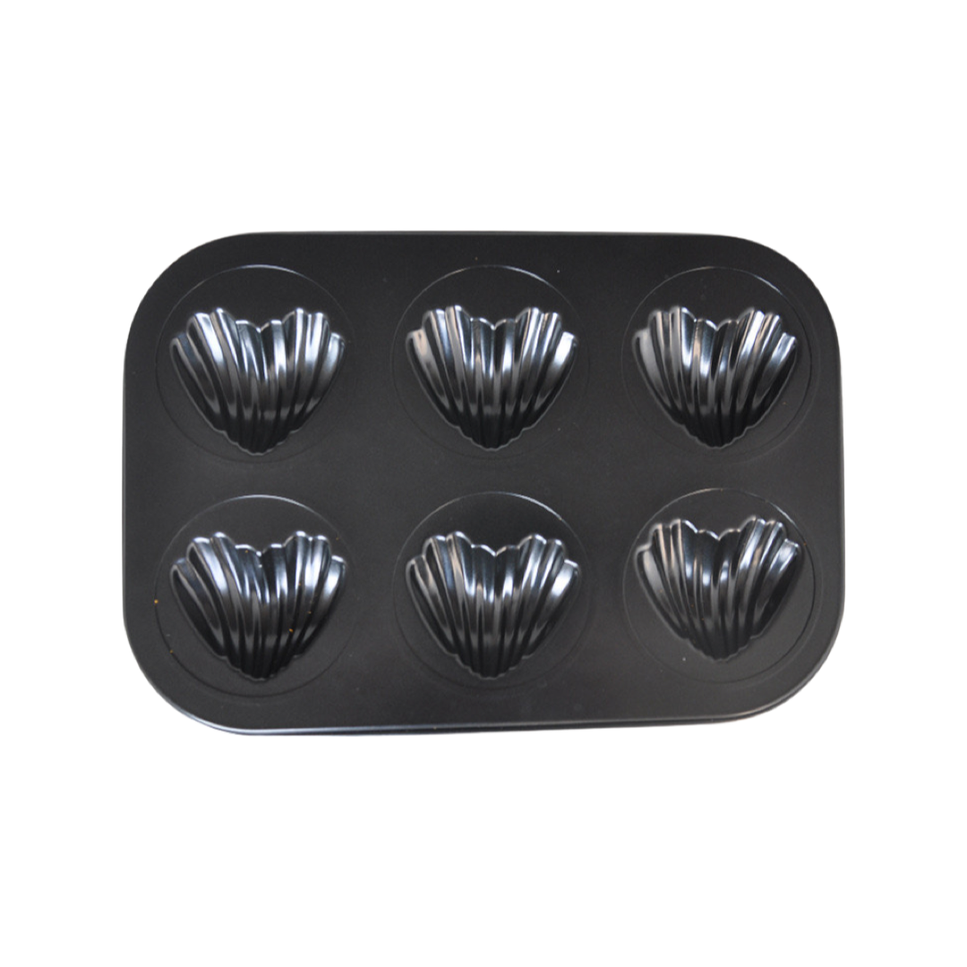 Love shell 6-piece cake mold