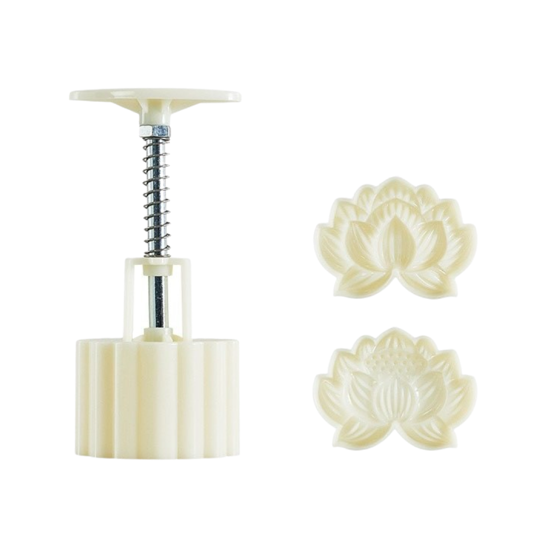 Lotus three-dimensional mooncake mold 50g