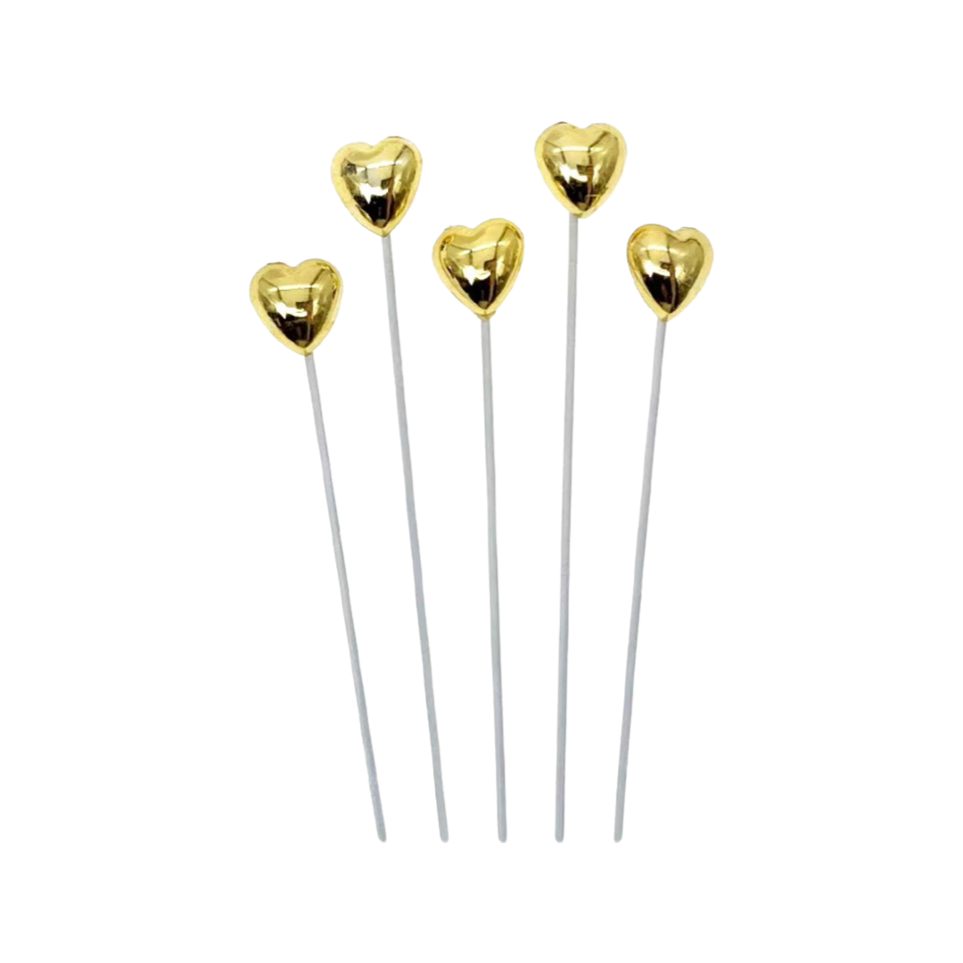 Cake decoration ~ mini golden hearts