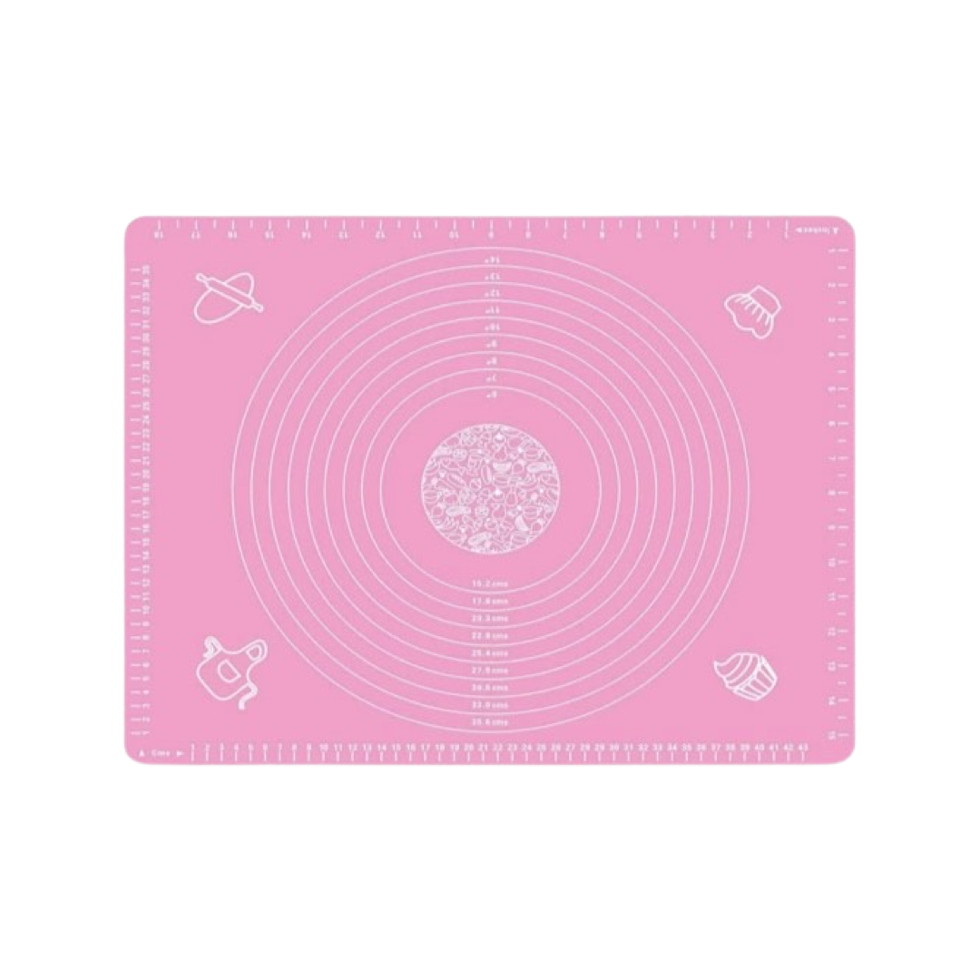 Non Stick Sillicone Mat (For Pastry Rolling) Silicone sleeve 40*50cm with engraving pad (large)