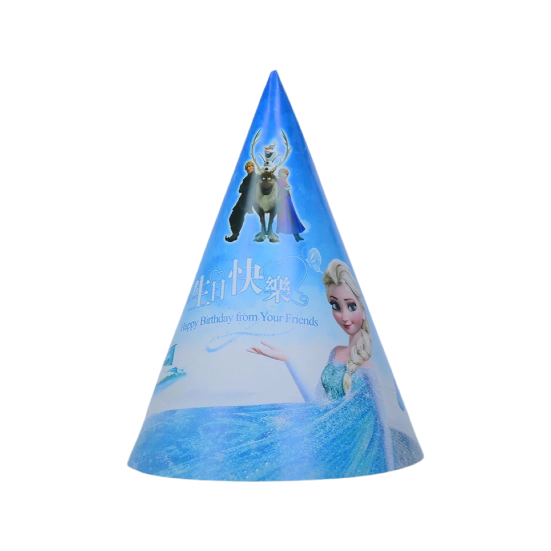 Elsa birthday hat paper hat