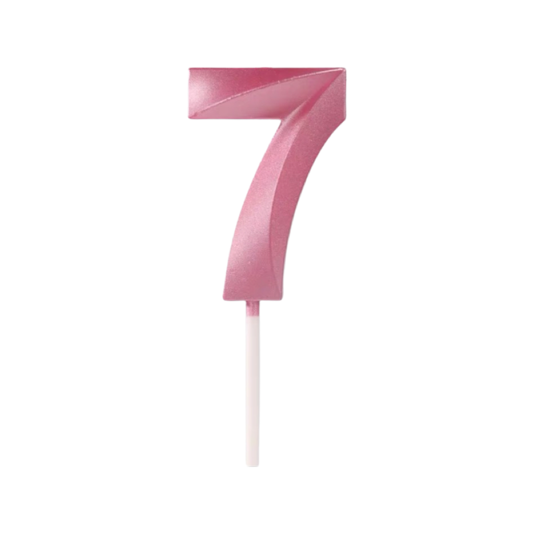 Pink Number Candle(7)