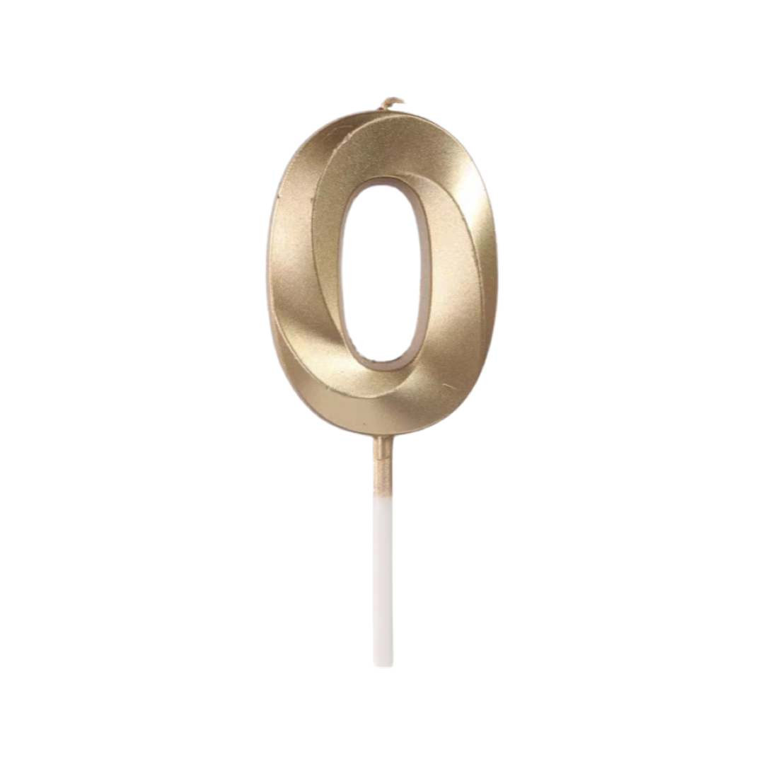 golden number candle 0