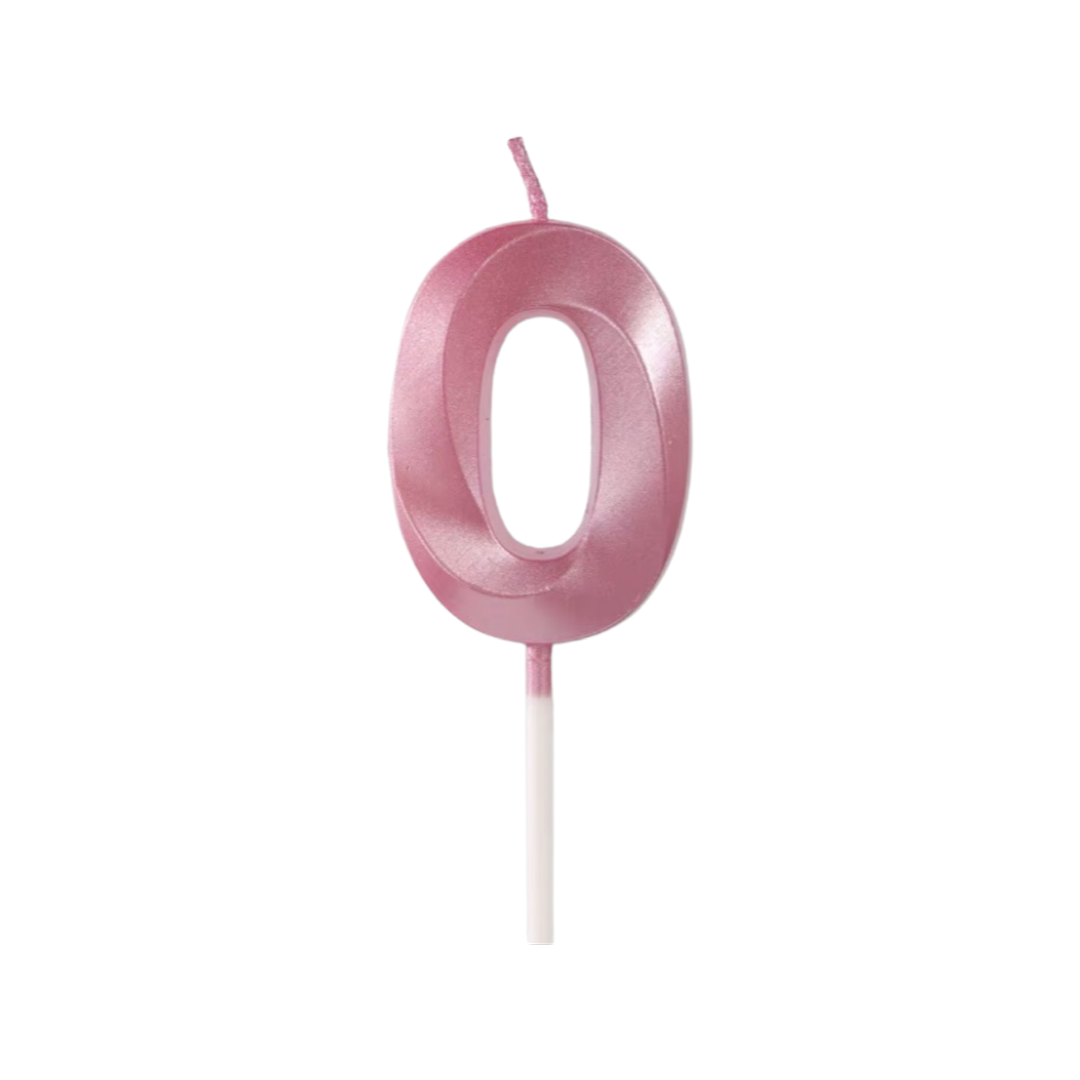 Pink Number Candle(0)