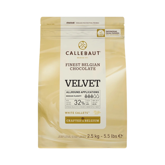 Callebaut Velvet 32% White Chocolate 絲絨純白朱古力粒100g