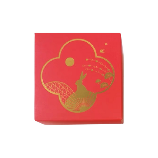 紅色兔子月餅單格包裝盒(50~80g)