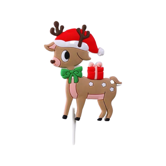 聖誕裝飾插件～聖誕鹿[軟膠]