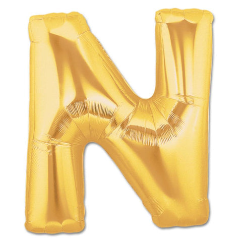 16吋金色英文字母氣球 - N