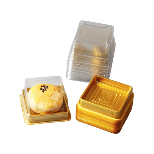 月餅吸塑包裝盒50g(金色)