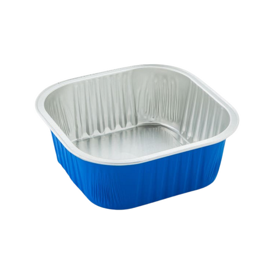 Aluminum Foil Baking Cup 藍色方形錫紙杯(連蓋100ml)