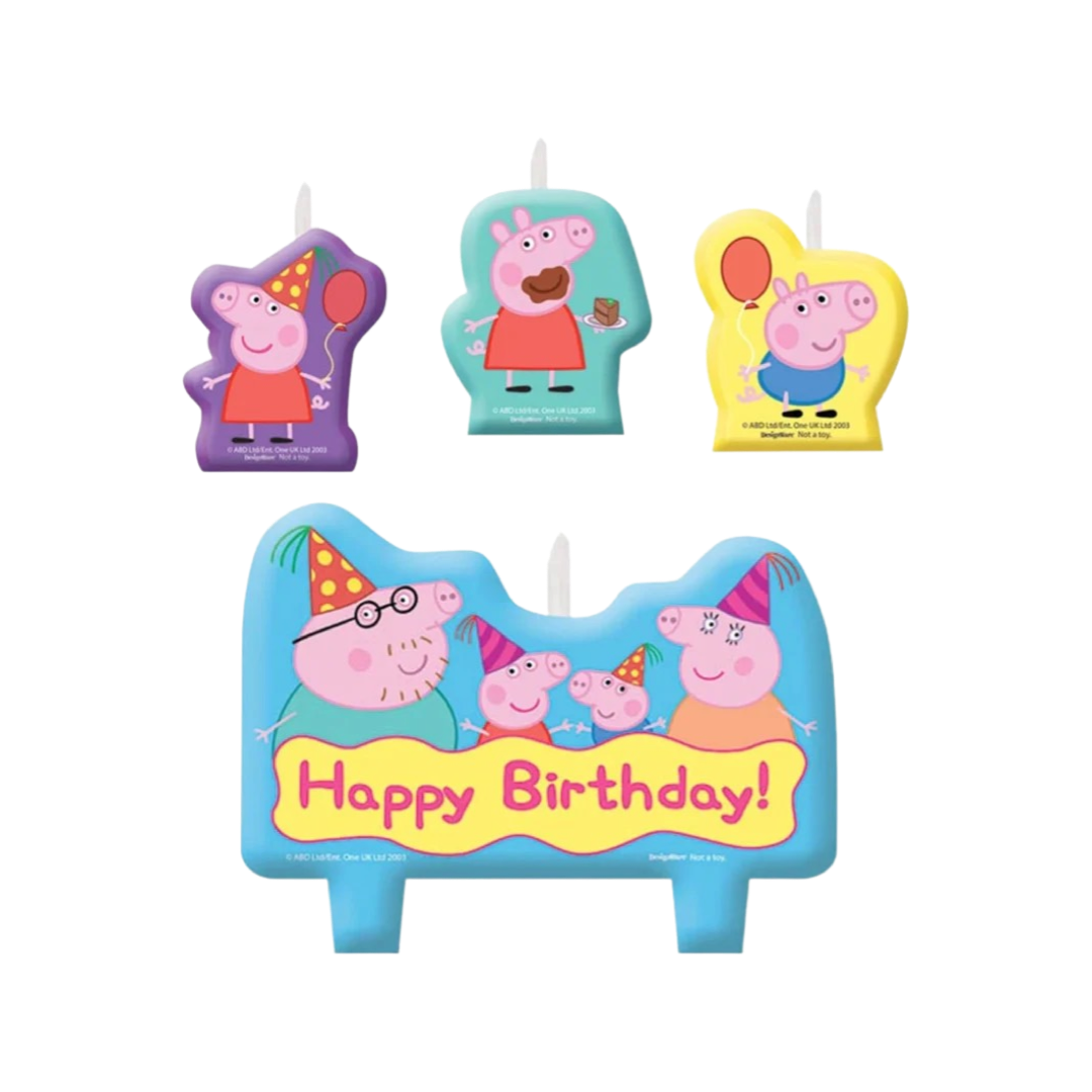 Peppa Pig Birthday Candle Set